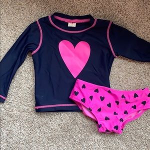 Oshkosh Baby Girl Rashguard Set 18m
